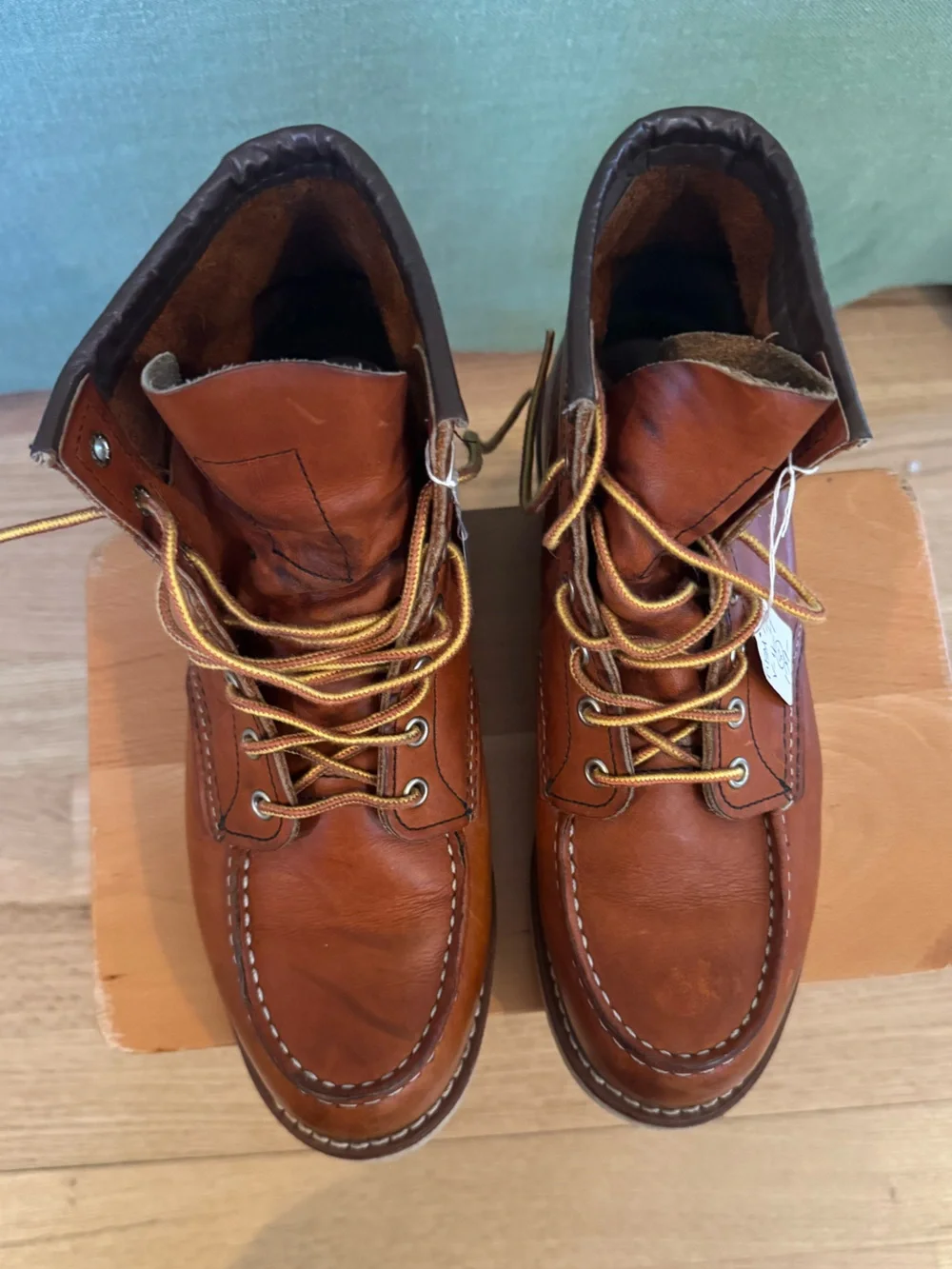 Red Wing Moc Toe Leather Boots